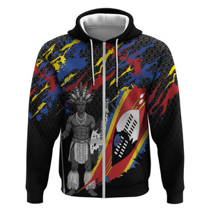 Swaziland Eswatini Somhlolo Day Zip Hoodie Independence Day