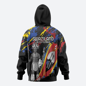 Swaziland Eswatini Somhlolo Day Zip Hoodie Independence Day