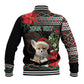 Algeria Christmas Personalized Baseball Jacket Fennec Fox Santa and Traditional Pattern LT9