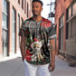 Algeria Christmas Personalized Baseball Jersey Fennec Fox Santa and Traditional Pattern