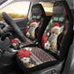 Algeria Christmas Personalized Car Seat Cover Fennec Fox Santa and Traditional Pattern