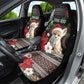 Algeria Christmas Personalized Car Seat Cover Fennec Fox Santa and Traditional Pattern