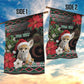 Algeria Christmas Personalized Garden Flag Fennec Fox Santa and Traditional Pattern
