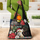 Algeria Christmas Personalized Grocery Bag Fennec Fox Santa and Traditional Pattern