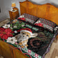 Algeria Christmas Personalized Quilt Bed Set Fennec Fox Santa and Traditional Pattern