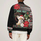 Algeria Christmas Personalized Sleeve Zip Bomber Jacket Fennec Fox Santa and Traditional Pattern