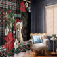 Algeria Christmas Personalized Window Curtain Fennec Fox Santa and Traditional Pattern