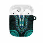 African Dashiki and Polynesian Pattern AirPods Case Teal