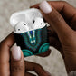 African Dashiki and Polynesian Pattern AirPods Case Teal