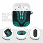 African Dashiki and Polynesian Pattern AirPods Case Teal