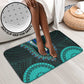 African Dashiki and Polynesian Pattern Bathroom Set Teal