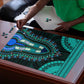 African Dashiki and Polynesian Pattern Puzzle Teal