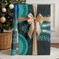 African Dashiki and Polynesian Pattern Wrapping Paper Teal - African Pride