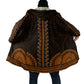 African Dashiki and Polynesian Pattern Cloak Gold