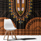 African Dashiki and Polynesian Pattern Window Curtain Gold