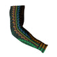 African Dashiki and Polynesian Pattern Arm Sleeves Half Green-Gold