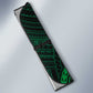 African Dashiki and Polynesian Pattern Auto Sun Shade Half Green-Gold