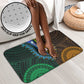 African Dashiki and Polynesian Pattern Bathroom Set Half Green-Gold
