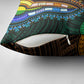 African Dashiki and Polynesian Pattern Pillow Cover Half Green-Gold