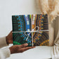 African Dashiki and Polynesian Pattern Wrapping Paper Half Green-Gold - African Pride