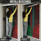 African Dashiki and Polynesian Pattern Door Cover Half Green-Red