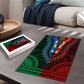 African Dashiki and Polynesian Pattern Puzzle Half Green-Red