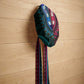 African Dashiki and Polynesian Pattern Easy Headwrap Half Teal-Pink