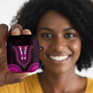 African Dashiki and Polynesian Pattern AirPods Case Pink