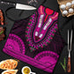 African Dashiki and Polynesian Pattern Apron Pink
