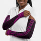 African Dashiki and Polynesian Pattern Arm Sleeves Pink
