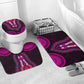 African Dashiki and Polynesian Pattern Bathroom Set Pink
