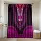African Dashiki and Polynesian Pattern Bathroom Set Pink