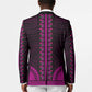 African Dashiki and Polynesian Pattern Blazer Pink