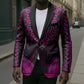 African Dashiki and Polynesian Pattern Blazer Pink
