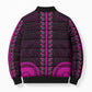 African Dashiki and Polynesian Pattern Bomber Puffer Jacket Pink