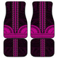 African Dashiki and Polynesian Pattern Car Mats Pink