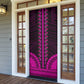 African Dashiki and Polynesian Pattern Door Cover Pink