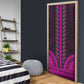 African Dashiki and Polynesian Pattern Door Cover Pink