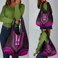 African Dashiki and Polynesian Pattern Grocery Bag Pink