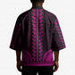 African Dashiki and Polynesian Pattern Kimono Pink