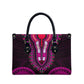 African Dashiki and Polynesian Pattern Leather Bag Pink