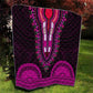 African Dashiki and Polynesian Pattern Quilt Pink