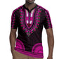 African Dashiki and Polynesian Pattern Rugby Jersey Pink