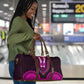 African Dashiki and Polynesian Pattern Travel Bag Pink