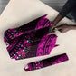 African Dashiki and Polynesian Pattern Umbrella Pink