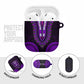 African Dashiki and Polynesian Pattern AirPods Case Purple
