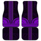 African Dashiki and Polynesian Pattern Car Mats Purple