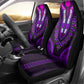 African Dashiki and Polynesian Pattern Car Seat Cover Purple