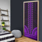 African Dashiki and Polynesian Pattern Door Cover Purple