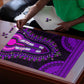 African Dashiki and Polynesian Pattern Puzzle Purple